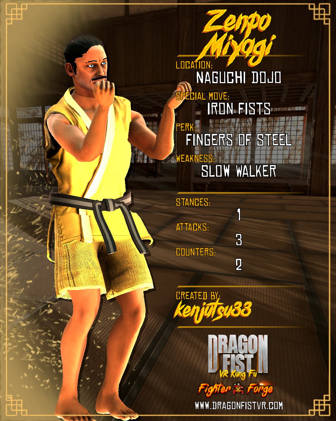Zenpo Miyagi - Created By: kenjutsu33